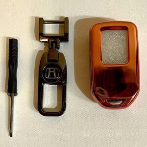 Honda fob Keychain black & fob cover in pink NWT
